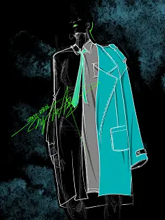服装设计手绘图 效果图 模特插画 人体比例 漫画动漫人物风格线稿 灵感 个性穿搭 素材 原创