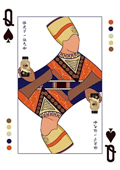 设计说明: 本海报以扑克牌为主创意元素，结合埃及国王、王后、侍卫三个人物元素与埃及图案元素、咖啡豆进行创意延展。作品主要讲述了“谁是下一位大咖””关系和对性的一种表达。人物画面没有人脸，给人一种想象的空间。 - 小红书