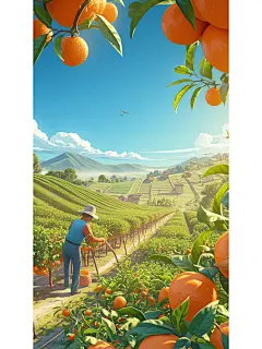 果农水果特产插画-农产品 - 小红书