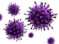 紫色的病毒细菌模型高清图片