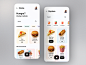 Orix Food App fastfood restaurant food foodapp dribbble best shot app uidesign trendy app design design trend ux ui minimal