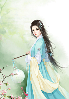 2018做个小仙女采集到古代美女手绘