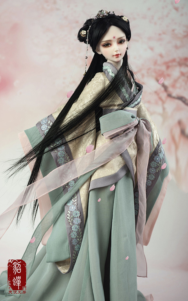 貂蝉sd娃娃 bjd 古装娃娃 唯美 手机壁纸 头像 .