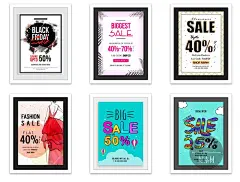 矢量商场电商微商超市服装打折促销换季处理海报Ai设计模版 G1364-淘宝网