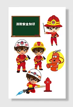 消防人员海报