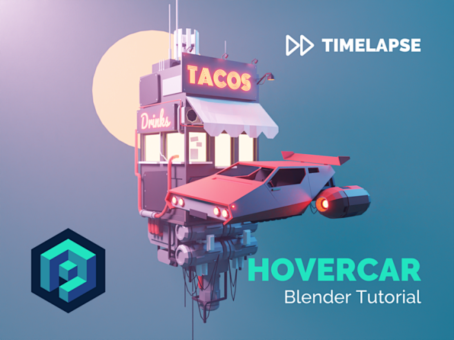 Hovercar Blender 2.8...