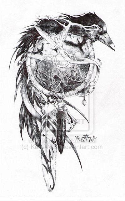 #tattoo##纹身##图案#Crow...