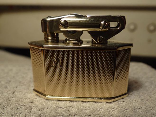 二战德国40年代kw卡尔威登纯金黄金9k古玩k金古董老式煤油打火机