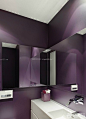 公共卫生间紫色墙面装修效果图片大全