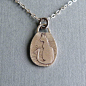 Silver Cat Necklace Cat Pendant Animal Charm by artemer on Etsy