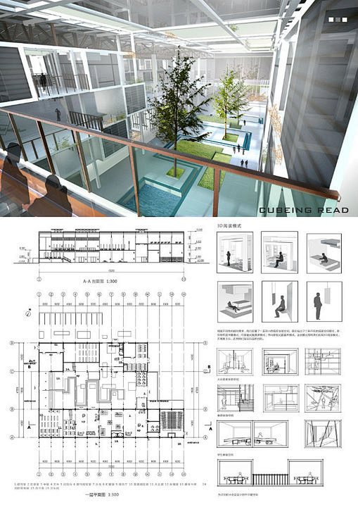 毕业设计展板设计排版建筑室内景观规划环艺...