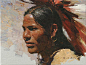 旅美画家 Z.S.LIANG 和他的印第安人油画 艺术 现代绘画 现代 油画 欣赏 手绘