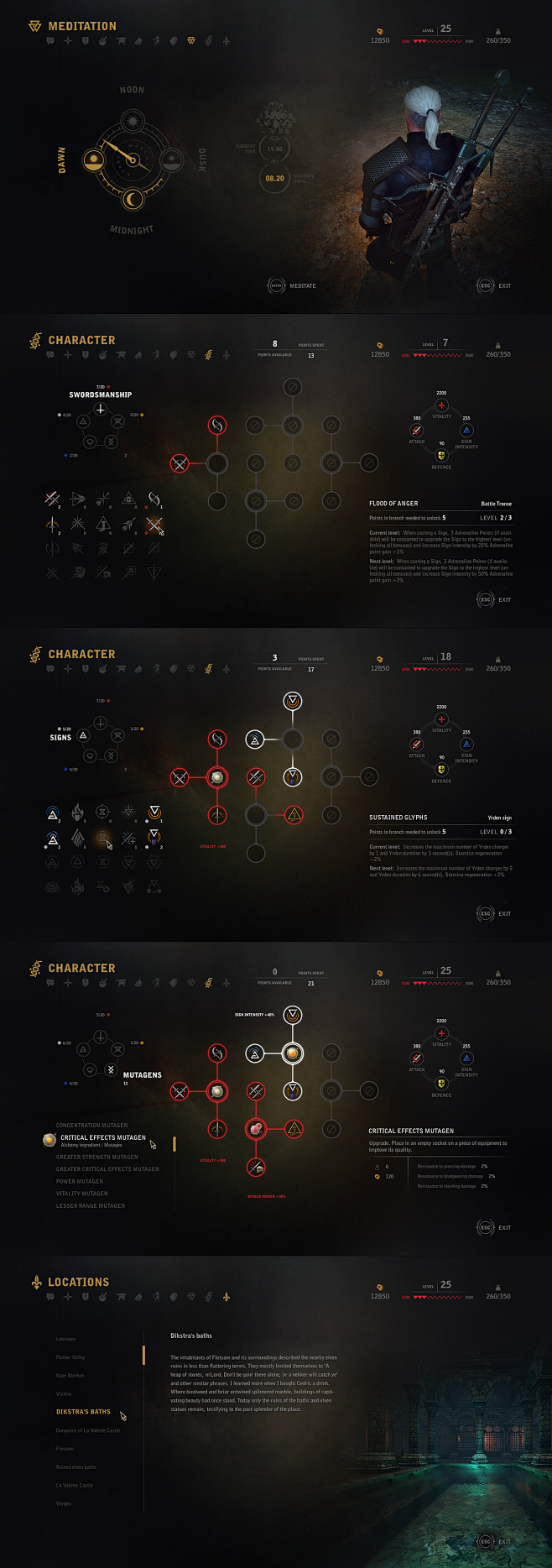 Witcher 3—UI & Gwint...