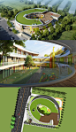 学校幼儿园成都幼儿园规划建筑SU模型
