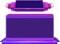 天猫 淘宝 首页背景 立体画框 png 紫色 