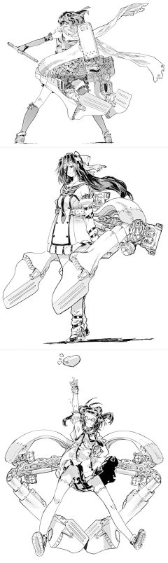 萨莉亚外送员采集到机甲设计（女）