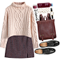 A fashion look from November 2015 featuring flat top, short skirts and flat shoes. Browse and shop related looks.