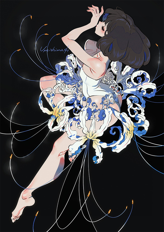 #オリジナル 彼岸花　白 - 海島千本的...