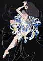 #オリジナル 彼岸花　白 - 海島千本的插画