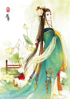 美工（镜妖花主）采集到古风女