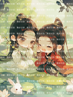赛多封面设计工作室采集到版权-Q版古风玄幻仙侠【授权QQ3324352440】