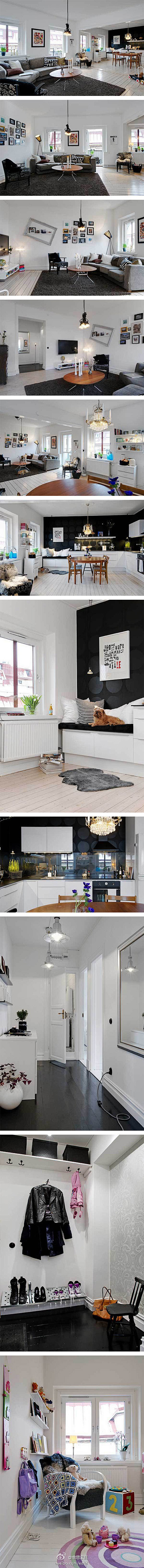 瑞典年轻家庭的迷人公寓设计