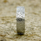 美国代购Azia工作室 纯银指纹戒指 对戒 情侣 结婚戒指 男款6MM宽 原创 设计 新款 2013 正品