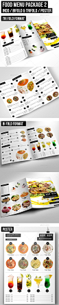 Food Menu Package 2 - Food Menus Print Templates