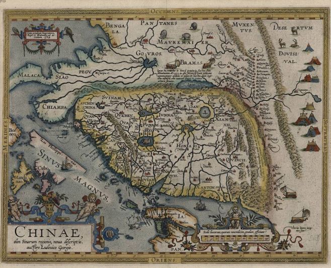 1584年的地图是”西方第一幅中国地图“...
