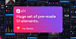 Pin UI Kit: Huge Set of UI Components : 









Description
Pin is a huge set of pre-made UI elements that will help you to speed up your app design process. With hundreds of UI elements like buttons, switchers, tabs, bars, and over 50...