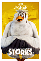 动画电影《逗鸟外传Storks》人物海报设计欣赏