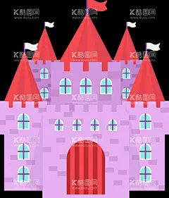 城堡免抠图  - 源文件下载【酷图网】城堡免抠图,城堡,卡通,手绘,简单
