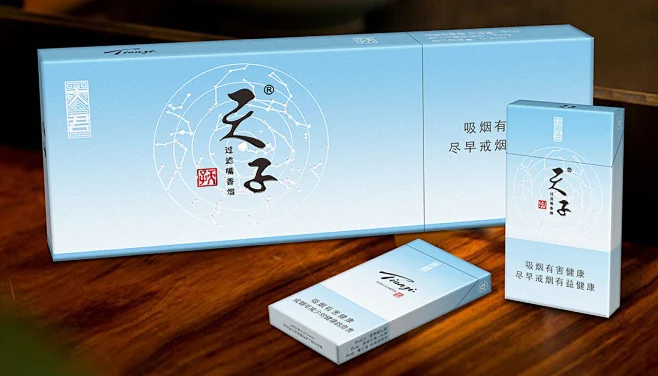 雅道文化-烟包装策略设计案例：天子-大君细支烟-花瓣网