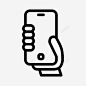 手握式通用手机图标 页面网页 平面电商 创意素材