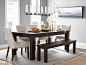 Rio Dining Table : industrial, organic charm - Juxtaposing the unique, rustic features of reclaimed wood with the clean, contemporary shape of Parsons design, our Rio Dining Collection is crafted...