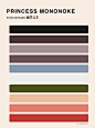 宫崎骏的动画电影的配色图片素材