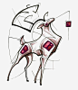 几何鹿高清素材 PNG图片 PNG素材免费下载 几何 手绘 鹿 免抠png 设计图片 免费下载
