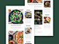 UI设计Web UI界面设计美食网站设计网页设计博客食谱