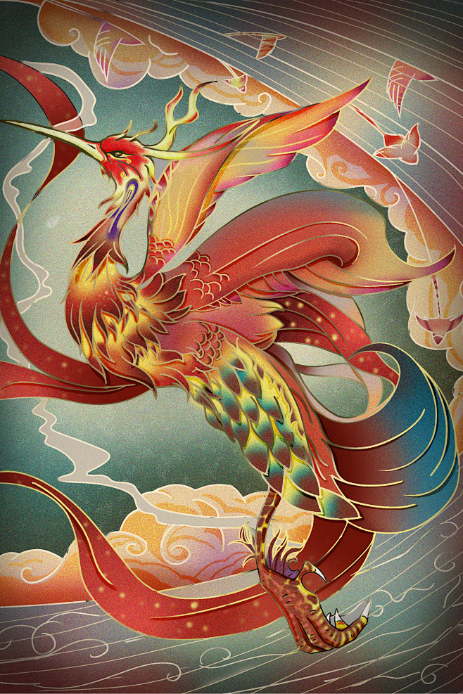 山海經-畢方鳥：又西二百八十里，曰章莪之...
