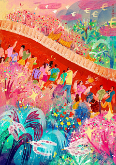 淇淇的77采集到扁平风插画