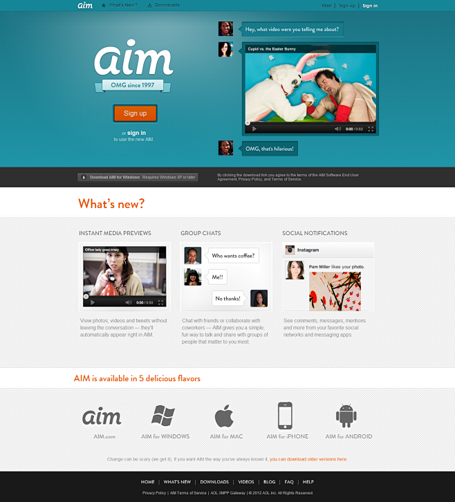 aim的新logo //AIM | Ch...