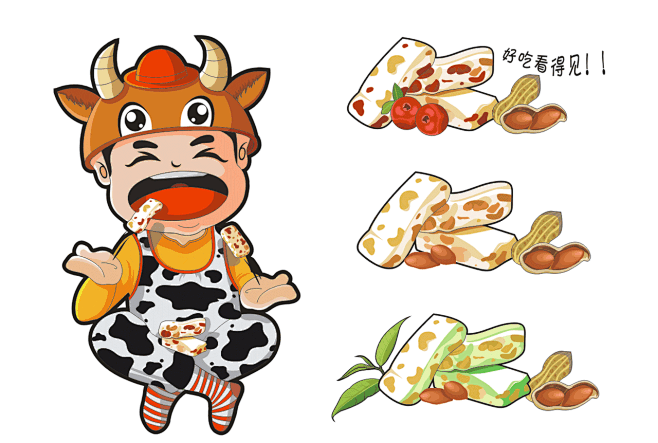 卡通牛轧糖的搜索结果360图片