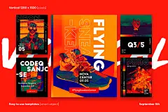 Bodi - Social Media Template Pack Download : Bodi Social Media Pack is created in Adobe Photoshop. CS3 or newer version is required to open these files correctly and allow for full editing. The pack includes 12 premium and creative designs which can make