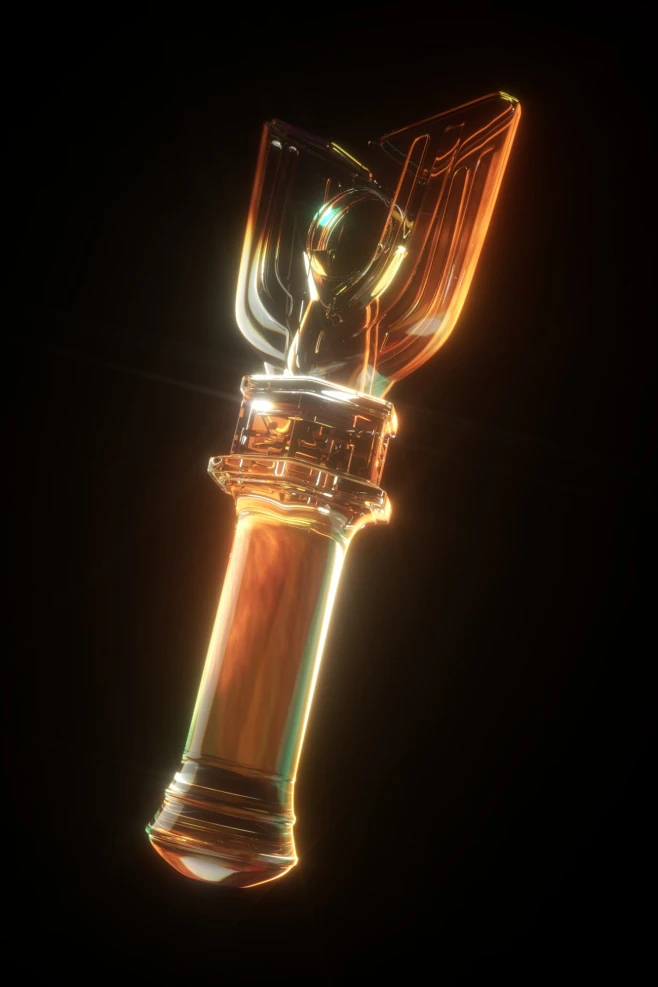 神光棒 C4D 渲染-花瓣网