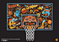 Art Direction: Hoops@City, Backboards for LOVE  : Art directed and commissioned four artists to create custom backboards for Love Creative in Manchester.