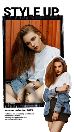 Fashionable Summer Collection Women's Wear Display Ecommerce Story