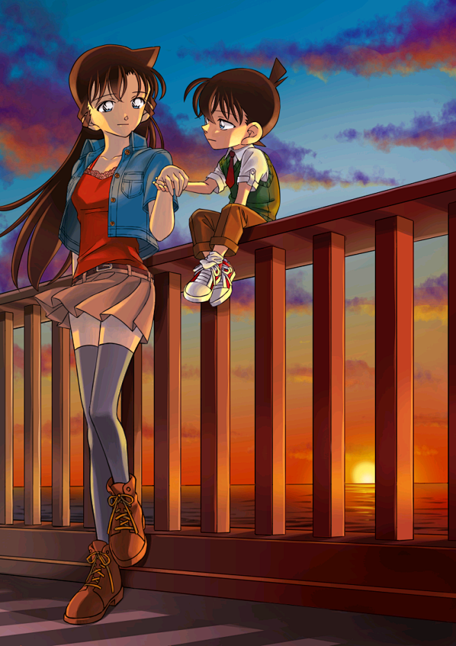 名侦探柯南柯兰新兰江户川柯南工藤新一毛利兰