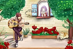 浪漫七夕情定七夕插画