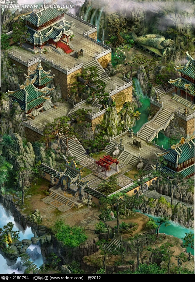 古代建筑游戏场景图片-花瓣网