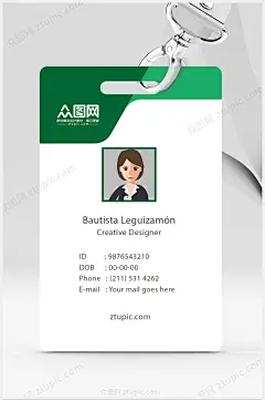 几何简洁商务科技公司员工工作证【名片丨VIP会员卡下载】 - 众图网